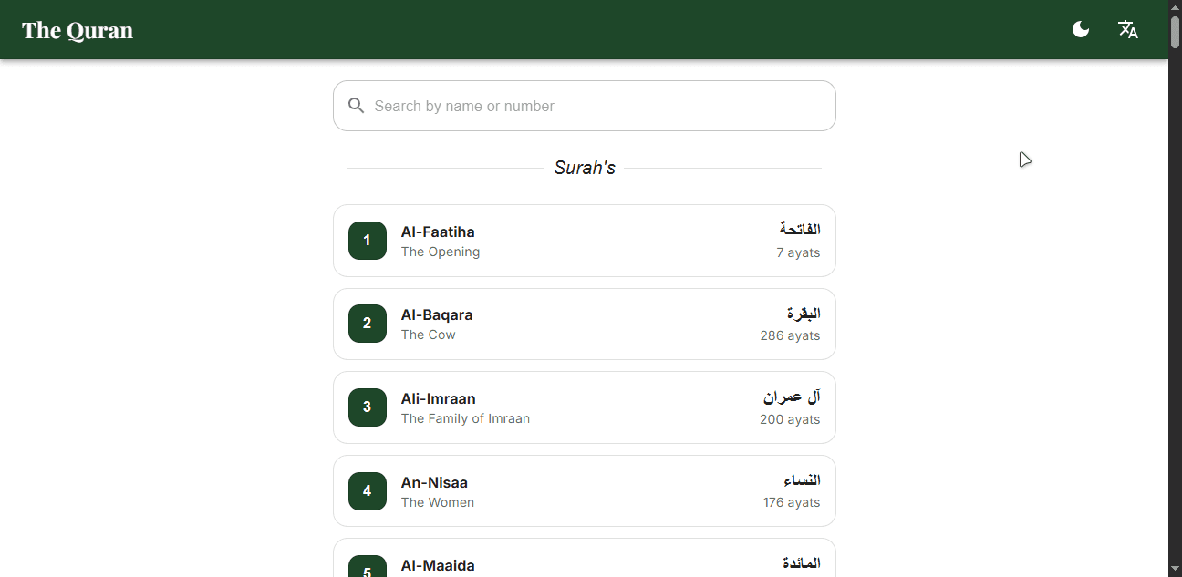 Quran Web App